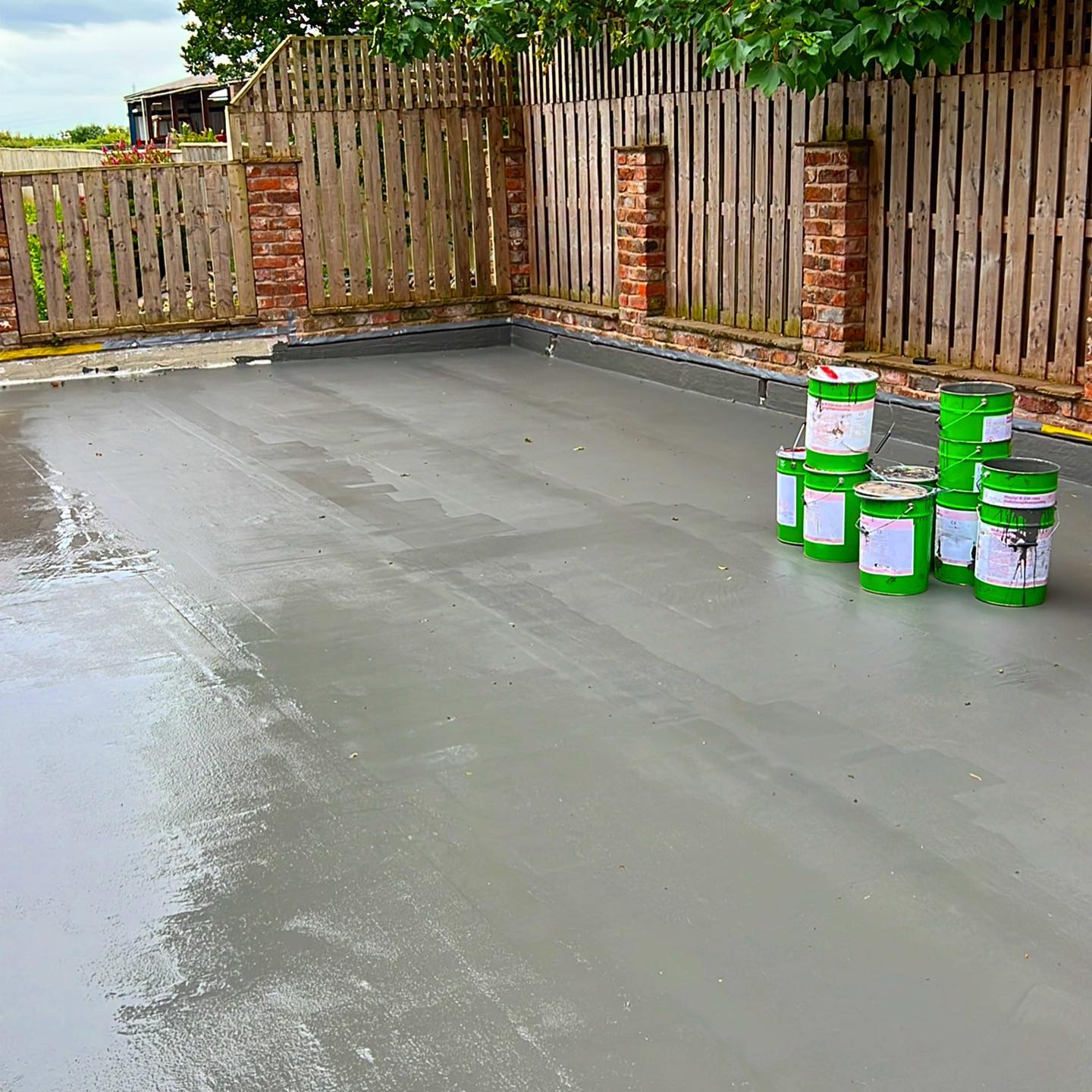 GRP Roof Terrace Industrial Roofing