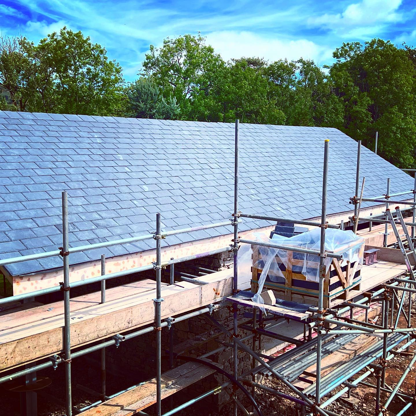 Traditional Slate Industrial Roofing